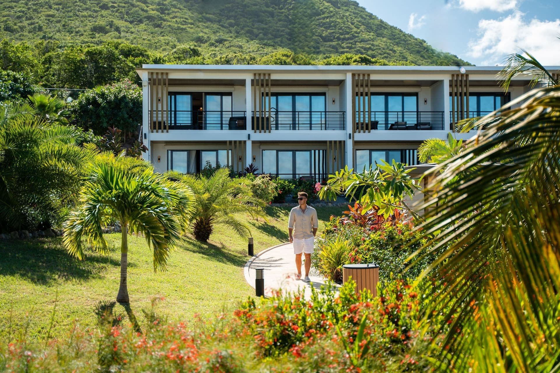 Lush, serene gardens of Aurora Retreats
